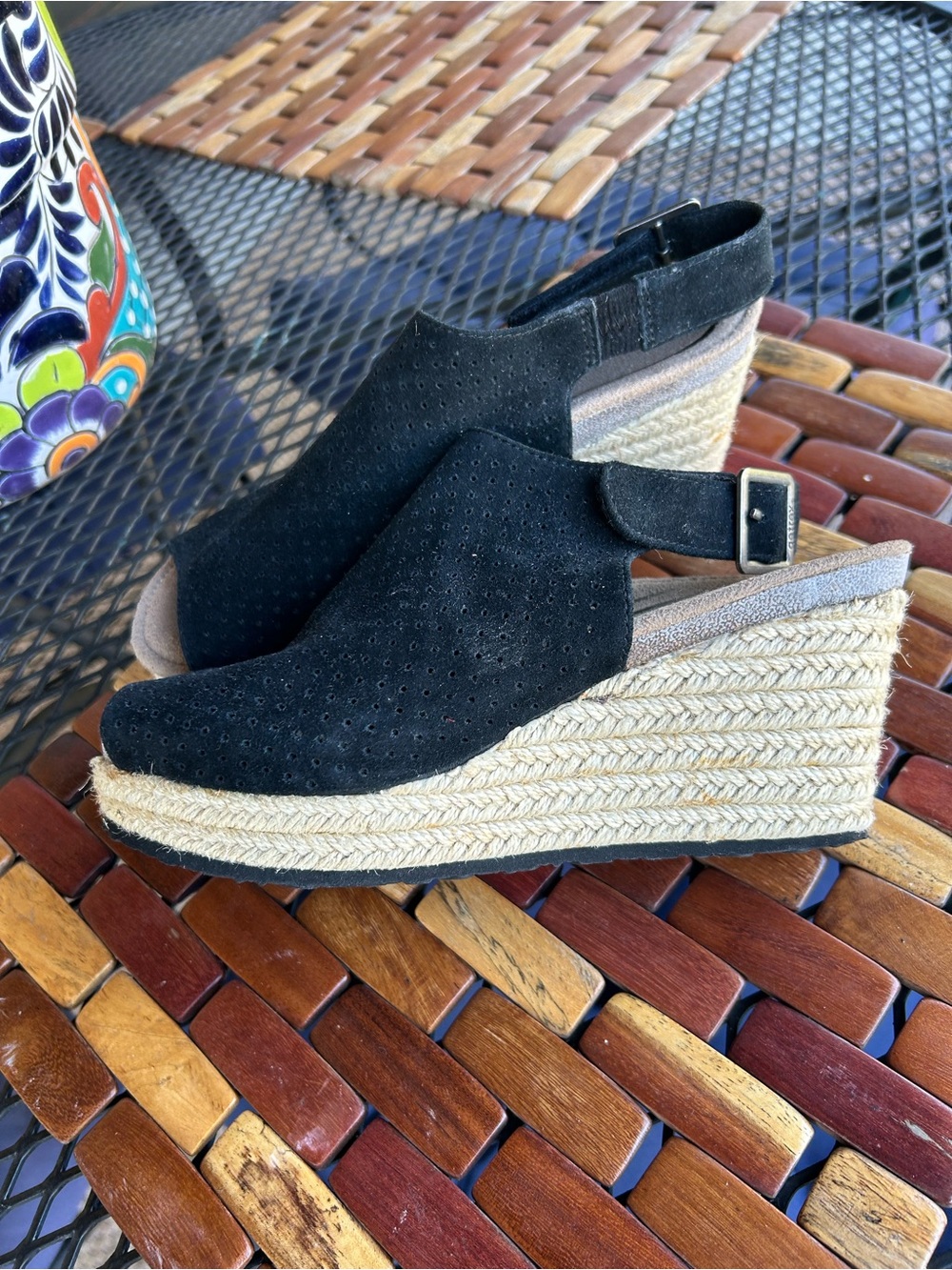 Aetrex Espadrille Wedge Sandals, size 7, EUR 37 NEW - Picture 4 of 13